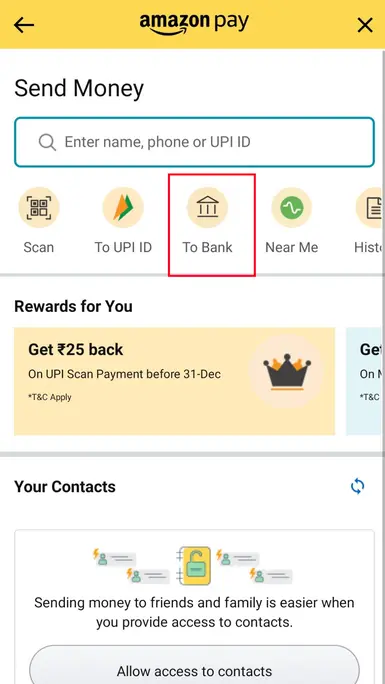 Amazon pay hot sale coupon add money
